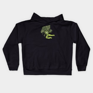 Kung-fu-Broccoli Kids Hoodie